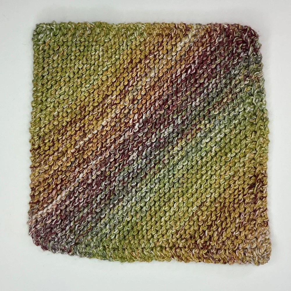 Handmade Nepalese Spices Dishcloth Set Unisex 6.5in Cotton Knit 2pc